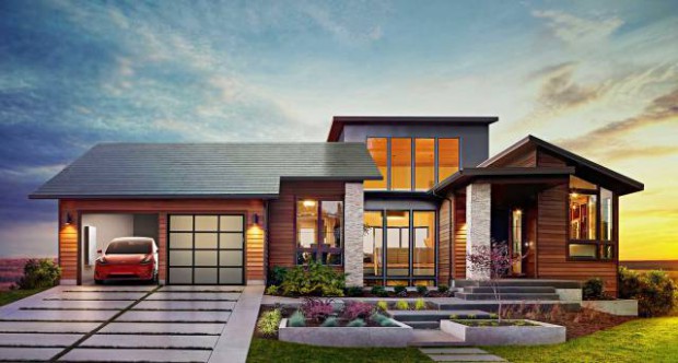 Дах із сонячних панелей від Tesla і SolarCity