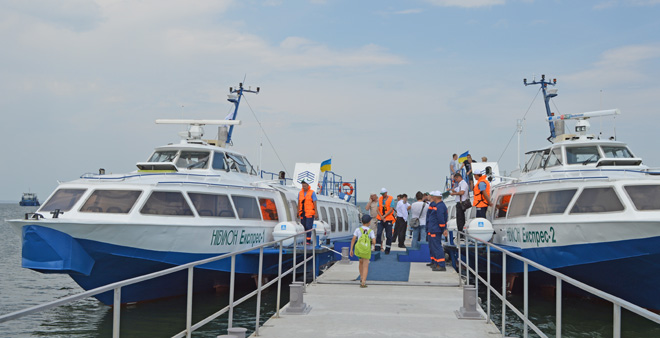 До Кінбурнської коси з Миколаєва можна дістатися менш ніж за дві години на «ракеті». Фото надав автор