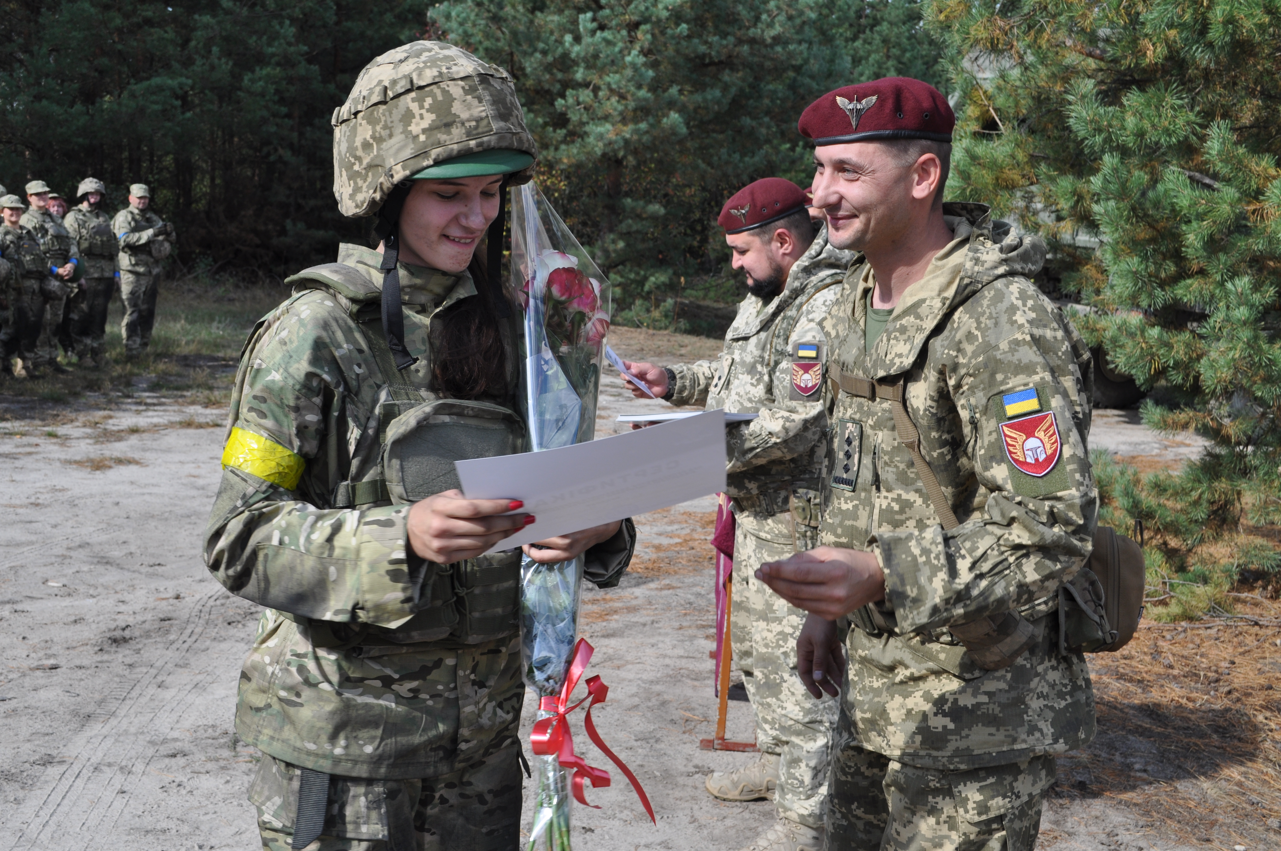 Свій 21-й день народження Каріна Мельник відзначила… на полігоні. Фото автора